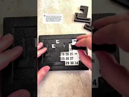 Flipping the pieces makes it easier to solve the Calendar Puzzle. #calendarpuzzle