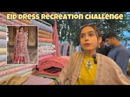 EID DRESS RECREATION CHALLENGE UNDER 8k ✨// Famous Designer Hussain Rehar’s Dress Recreation