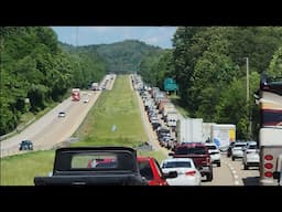Tennessee Traffic Comes To A Stand Still // I-40 Gorge Flood Damage