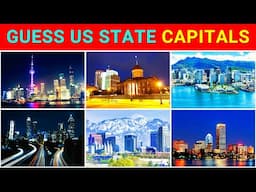 Can You Name All 50 US State Capitals? ✅🗽Guess The Capital Challenge