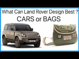 Land Rover's New Side Hustle - Designer Bags - Yes Really.. we look at the Range of Red Canoe Bags