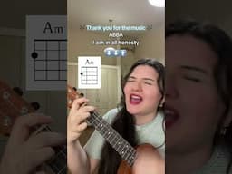 🎶 Thank you for the music on the ukulele 🎶 #abba  #flightukulele #ukulele