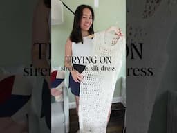 My crochet dress is FINISHED! Ready for the beach. #sirensideslitdress #summercrochet