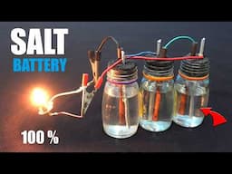 Billions of people don't know this! DIY 12V battery from PVC pipe and SALT Easy to do at home