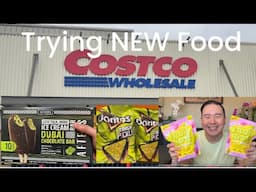 Trying NEW FOOD at COSTCO ( dubai chocolate ice cream bar, frozen sour grape, Doritos tangy pickle )