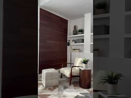 Your DIY reading nook starts here👀 Wood wall paneling will transform your space! #diyinspiration