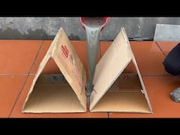 Super Ideas from Cartons And Cement. Make Layered Coffee Table And Flower Pots At Home