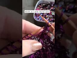 Love Language ends with a beaded lace bind off that highlights the edge of many a lace project!