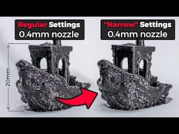 3D Printing at NARROWER EXTRUSION than the NOZZLE SIZE