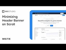 Minimize Header Banner in Wix Studio | Wix Fix