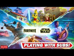 🔴 LIVE - PLAYING WITH SUBS ON STAR WARS FORTNITE! BATTLE ROYALE, LEGO, & MORE! - THE GRAY JEDI