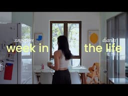 life in singapore 🍵 slow days, workout routine, room reset, exploring Jewel