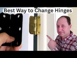 How to Replace Your Door Hinges WITHOUT REMOVING the Door!