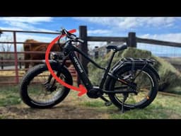 Testing The Most Affordable Mid Motor E-Bike On My Farm - Heybike Alpha Review
