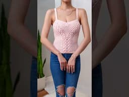 How to Crochet a Cable Sweetheart Tank Top in 5 Easy Steps