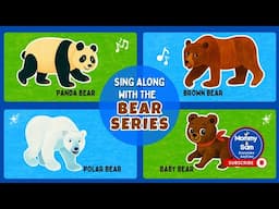🐻 Eric Carle Bear Series | Animated Sing-Along: Brown Bear, Polar Bear, Panda Bear, Baby Bear 🐼
