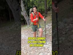 Errore quando usi i Bastoncini da Trekking