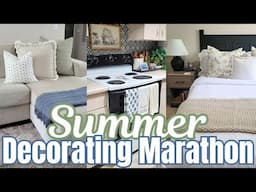 Bright & Fresh Summer Decorating Marathon & Home Tour | Apartment Decor Inspiration