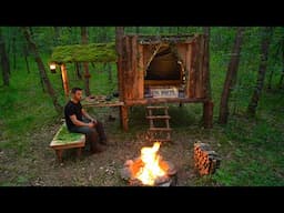 Building an Off-Grid Log Cabin in the Wilderness