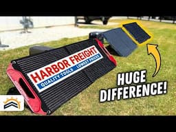 New Foldable Harbor Freight 100W Solar Panel Vs Competitors | Tested!