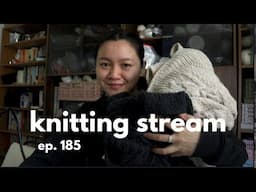 adding and fixing all the buttons I've been avoiding // knitting stream #185
