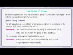 Chapter 9 Verbs: Expressing the Future | English Grammar Class 7