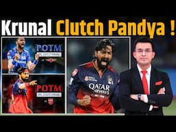 RCB vs PBKS :  Krunal Clutch Pandya in ! Krunal Steals The Show With His Brilliant Spell In Final.