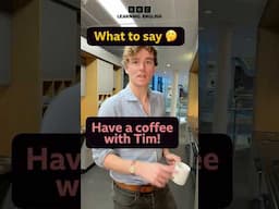 Have a coffee with Tim ☕️