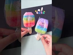 DIY ice cream squishy #shorts #diy #craft #art #love #tonniartandcraft