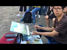 Chien Chung Wei 's WATERCOLOR LESSON a part of watercolour demonstration 10