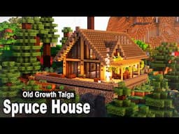 Minecraft: How to build a Spruce House | Easy Tutorial