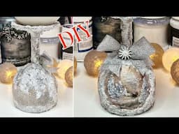CHRISTMAS CANDLE DECORATION IDEAS! Decoupage 💖🎄