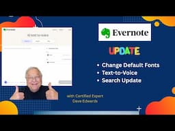 Evernote Updates: Standard Fonts, Text-To-Voice & Search