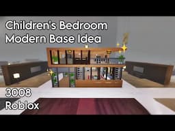 FULL TUTORIAL | I MADE A MODERN CHILDREN'S BEDROOM BASE IDEA FOR 3008 ROBLOX | MyelPlays
