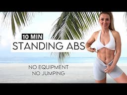 10 MIN INTENSE STANDING AB workout to get shred - No Repeat, No Equipment, Burn Calories