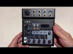 Depusheng 5 channel Audio Mixer With 48 Phantom Power