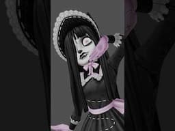 Say Hello to the Vendor! #animation #indiegamedev #gothiclolita #characterdesign