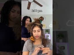 We accidentally spent 15 hours on THIS hairstyle 😬 #hair #afro #hairstyle