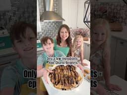 Making Churro Beignets - We Tried the Pampered Chef Kids Club Dough Much Fun Box! #Ad #Shorts