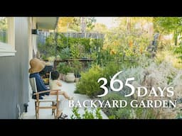365 Days Backyard Garden Transformation & Vegetable Harvesting｜Slow Suburb Life