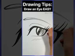 How to Draw an Eye EASY #meiyu #drawingtips #howtodraweasy
