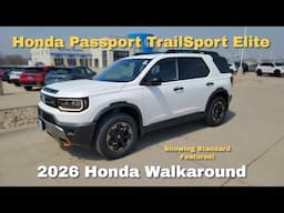 2026 Honda Passport TrailSport Elite Standard Features Walkaround Review