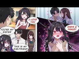 [Manga Dub] My stepsister goes full YANDERE when I bring home a girl and kiss her in front of her...