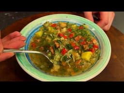 🥄 Schonmal von Salami-Suppe gehört? Oma's klassisches Suppenrezept für euch zum nachkochen 🍲