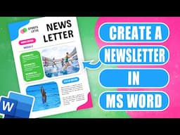 How to make a Stunning Newsletter in Microsoft Word   Step by Step guide