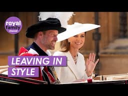 Royals depart Windsor after Garter Day service