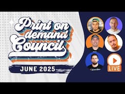 Higher Royalties on Amazon Merch?! Print on Demand Council June *LIVE*