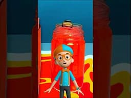 Corrida Super-Rápida 🏁 #shorts #juca #blippi