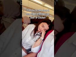 ‘Food on Flights’ always, over ‘Sleep on Flights’. YES or NO??? #shortsfeed #funny #travel #shorts