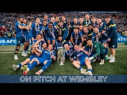 On Pitch Wembley Celebrations! 🏆| 2025 League Two Play-Off Final 🟡🔵